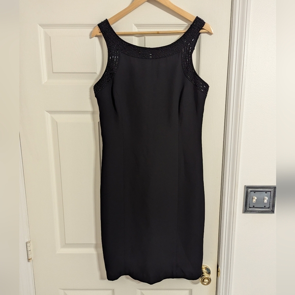 American Living Dresses & Skirts - American living black dress sleeveless sheath sequin size 12 (see condition)